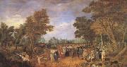 Adriaen van de Venne Allegory of the Truce of 1609 Between the Archduke of Austria (mk05) oil on canvas